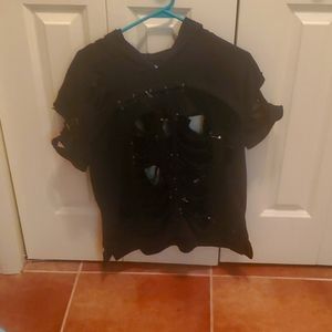 Grunge XL Hooded Tee Shirt